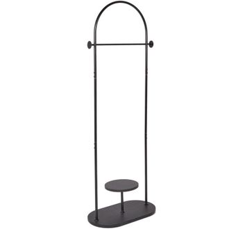 Beliani Beliani - Perchero De Metal Moderno Industrial Con Estante Negro Hardin