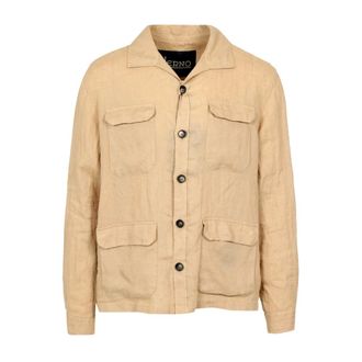 Herno Field Jacket - Heren - Jassen - Beige - Maat: 3XL Linnen
