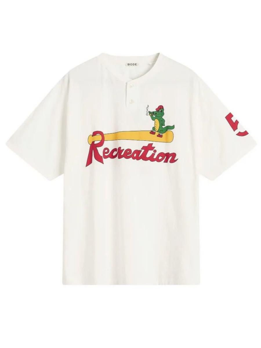 【送料&関税込】Bode T-shirt In White Cotton Bode: White T-Shirts now up to −58% | Stylight