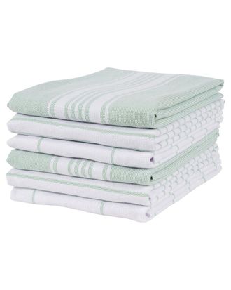 KAF Home Kaf Home Set Of 6 Monaco Terry Kitchen Towels