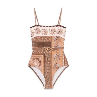 Zimmermann Dames, Badkleding, Bruin, Maat: M Polyamide