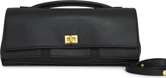 Belle & Bloom Love Boat Leather Clutch Bag in Black at Nordstrom