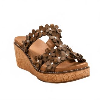 Corkys Footwear Womens Mic Drop Wedges In Cognac
