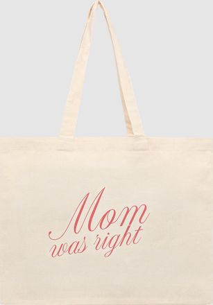 Lulli Tote bag Lulli Coton Mom Was Right Ecru