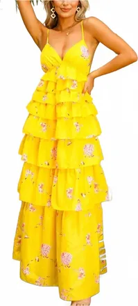 BuddyLove Callie Maxi Dress In Yellow