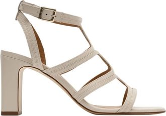 Parall&egrave;le Kate Sandalen - Dames - Sandalen met hakken - Beige - 38 EU - Leer - Schoenen