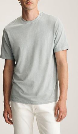 Mavi Pale Grey Slub Cotton Blend T-Shirt in Aqua Grey at Nordstrom, Size X-Large