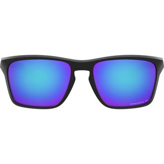 Oakley Sylas 57mm Prizm Polarized Keyhole Sunglasses in Black at Nordstrom