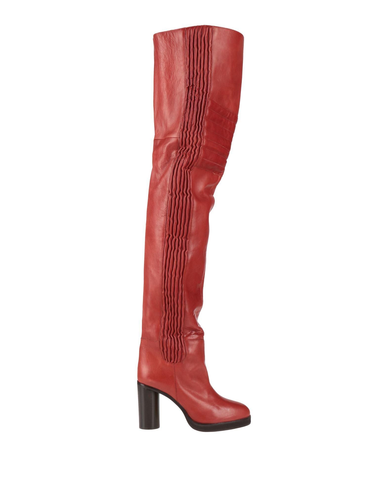 Isabel marant red boots best sale