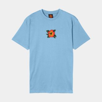 Santa Cruz T-Shirt SANTA CRUZ SCREAMING HIBISCUS FRONT T-SHIRT, Herren, Gr. XXL, blau (pacific blau), Obermaterial: 100% Baumwolle, Shirts T-Shirt