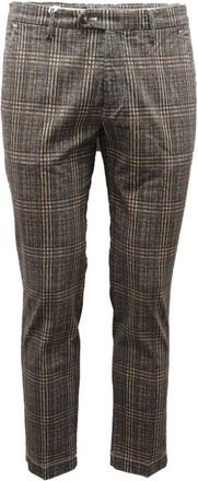 Michael Coal Italiaanse Stijl Broek - Heren - Slim Fit Broeken - Groen - W33 - Katoen - Broeken