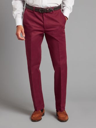 Oliver Brown Heavyweight Cotton Trousers - Mulberry