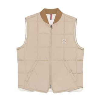 Moncler Heren, Jassen, Beige, Maat: 2XL Poliester
