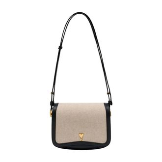 Ami Paris Paris Shoulder Bag - female - Ami Paris - Shoulder Bags - Beige - ONE SIZE - Bags