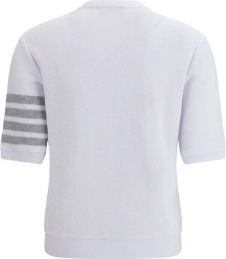 Thom Browne Womens White Cotton Sportswear Clothing