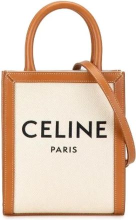 Celine Pre-owned Handbags, female, Brown, Size: ONE SIZE Pre-owned Canvas celine-bags