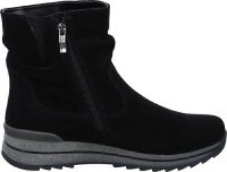 Ara Schoenen, Dames, Zwart, 39 EU, Elegante Zwarte Velours Enkellaars