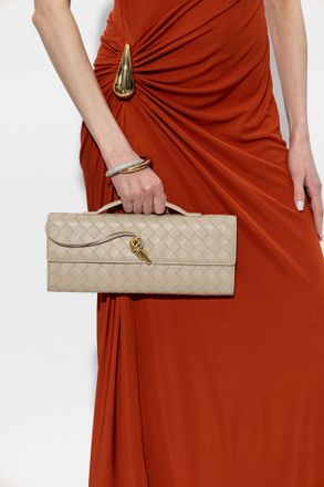Bottega Veneta Clutch Bag Andiamo, Womens, Beige