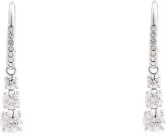 Swarovski Attract Trilogy Rhodium Plated Drop Earrings