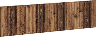 vidaXL Cabecero Montada En La Pared Ede Madera Envejecida Vidaxl