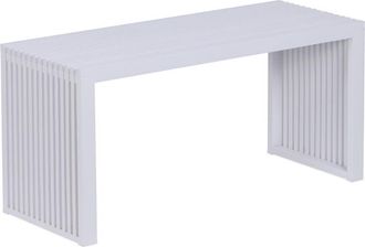 Relaxdays Relaxdays bamboo backless shoe bench, modern kitchen/hallway/bathroom/bedroom, HxWxD 43x90x33 cm, white