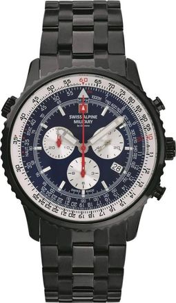Swiss Alpine Military Heren chronograaf horloge 7078.9175 - unisex - Horloges - Blauw - ONE Size - Accessoires