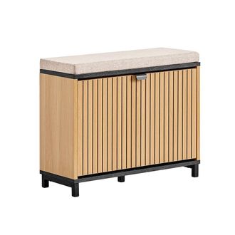 SoBuy Banco para zapatos de 1 puerta 60x24x50cm n&oacute;rdico