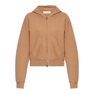 Fear of God 90s Full Zip Hoodie - Dames - Vesten met rits - Bruin - S - Katoen - Hoodies & sweatvesten