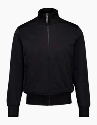 Palm Angels Mens Mens Back Curved Logo Tracksuit Top - Black - Size: 38/Regular