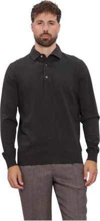Profuomo Heren, Tops, Grijs, Maat: 2XL Katoen