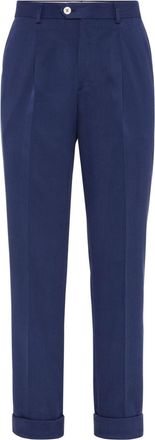 Brunello Cucinelli twill trousers - Blue