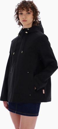 Hunter Womens Hunter Original Lightweight Waterproof Womens Black Rain Jacket - Size: 10/8