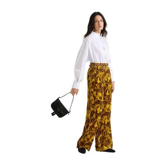 Maliparmi Wide Trousers, female, Yellow, Size: 2XL Lilys Ballet Trousers