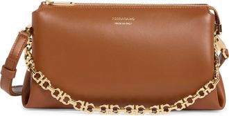Ferragamo Mini New Line Shoulder Bag in Natural Resort at Nordstrom