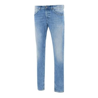 Dondup George Jeans - Heren - Regular Fit Jeans - Blauw - W33 - Katoen - Jeans