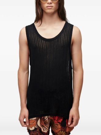 Osklen textured vest - Black