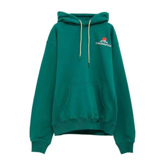 Casablanca Montagne Hoodie - Heren - Hoodies - Groen - M - Katoen - Hoodies & sweatvesten
