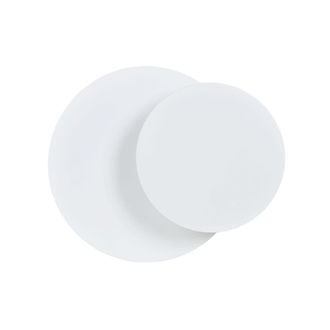 Wonderlamp Aplique de pared n&oacute;rdico con 2 piezas circulares blancas