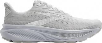 Brooks Womens Ghost 17 Running Shoes In White/white/grey