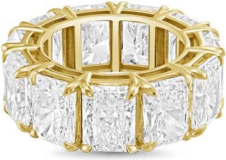 Diana M. Jewels 14kt yellow gold 2.00cts radiant lab grown diamond eternity band