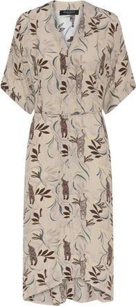 Bruuns Bazaar Barcella BBJanata Dress - Dames - Shirt Kleedjes - Beige - M - Kleedjes