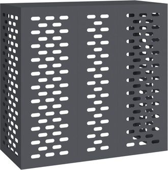 vidaXL Cubierta Para Aire Acondicionado Acero Antracita 110x50x105 Cm Vidaxl