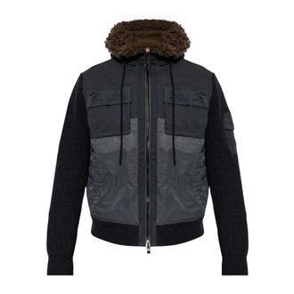 Diesel Jassen, Heren, Grijs, XL, Katoen, W-Dells Jas