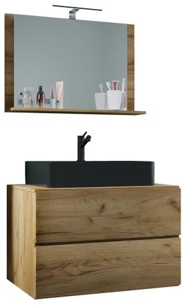 ebuy24 Muebles De Ba&ntilde;o De Lavabo De 3 Piezas Lendas 80 Cm M 124x80x52 - Vcm