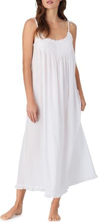 Eileen West Sleeveless Ruffle Trim Ballet Nightgown in White at Nordstrom, Size X-Large