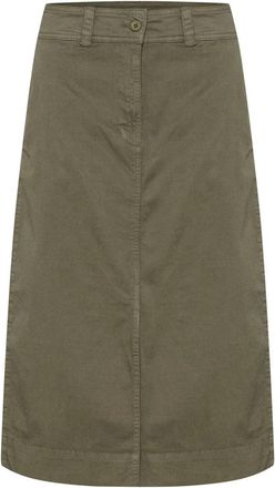 Part Two A-lijn Rok Kalamata - Dames - Midirokken - Groen - 2XL - Katoen - Rokken