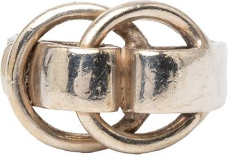 Herm&egrave;s Silver 925 Band Ring (Pre-Owned)