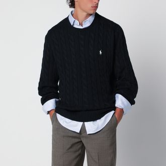Polo Ralph Lauren Hunter Navy Cotton Cable-Knit Sweater