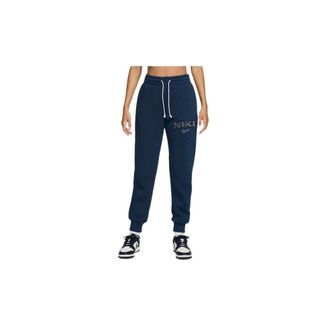Nike Fitness, Dames, Blauw, XS, Katoen, Phoenix Fleece Broeken