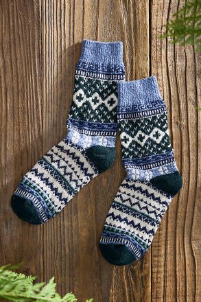 Terrain Fair Isle Cabin Socks